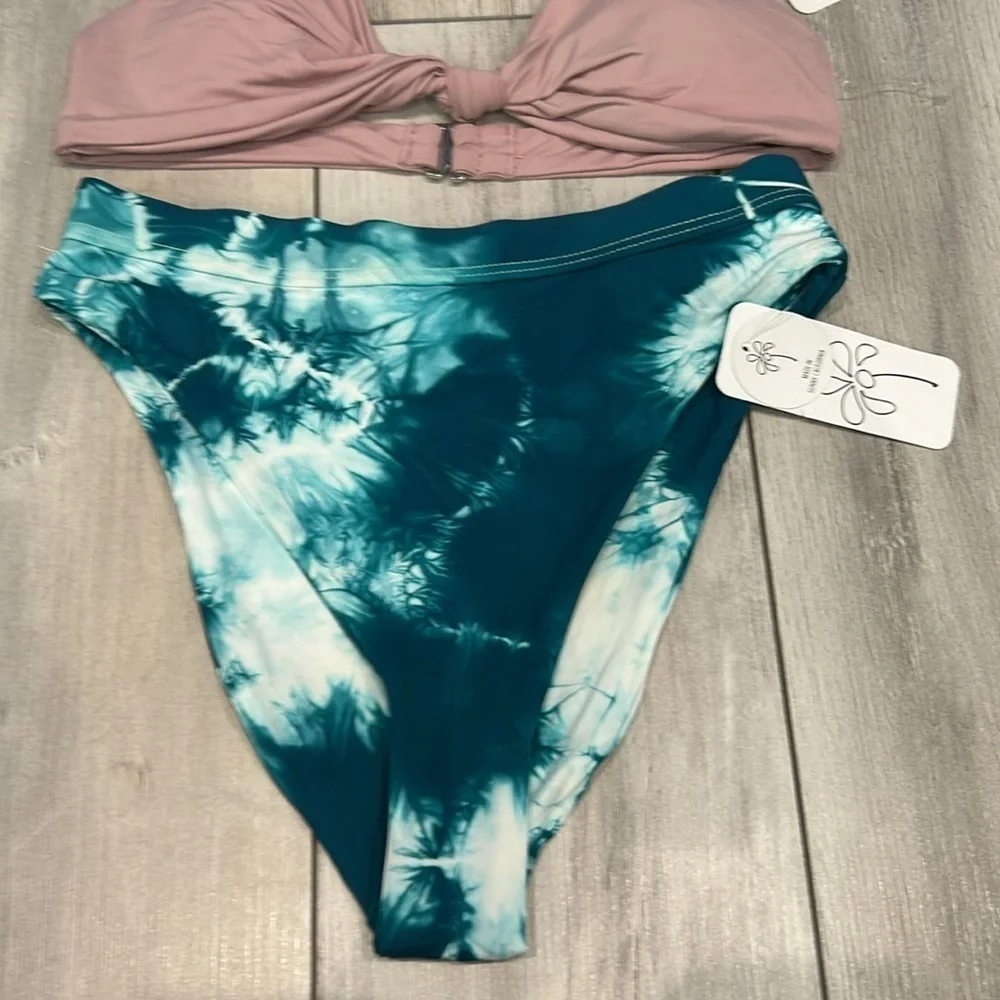 Dippin' Daisy's high cut two piece bikini set swim size XS